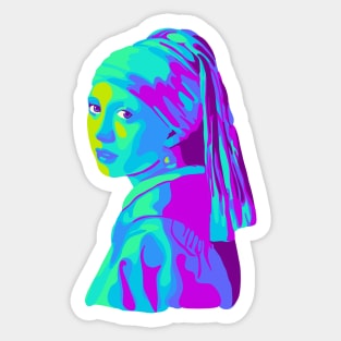 Girl With A Pearl Earring Sticker